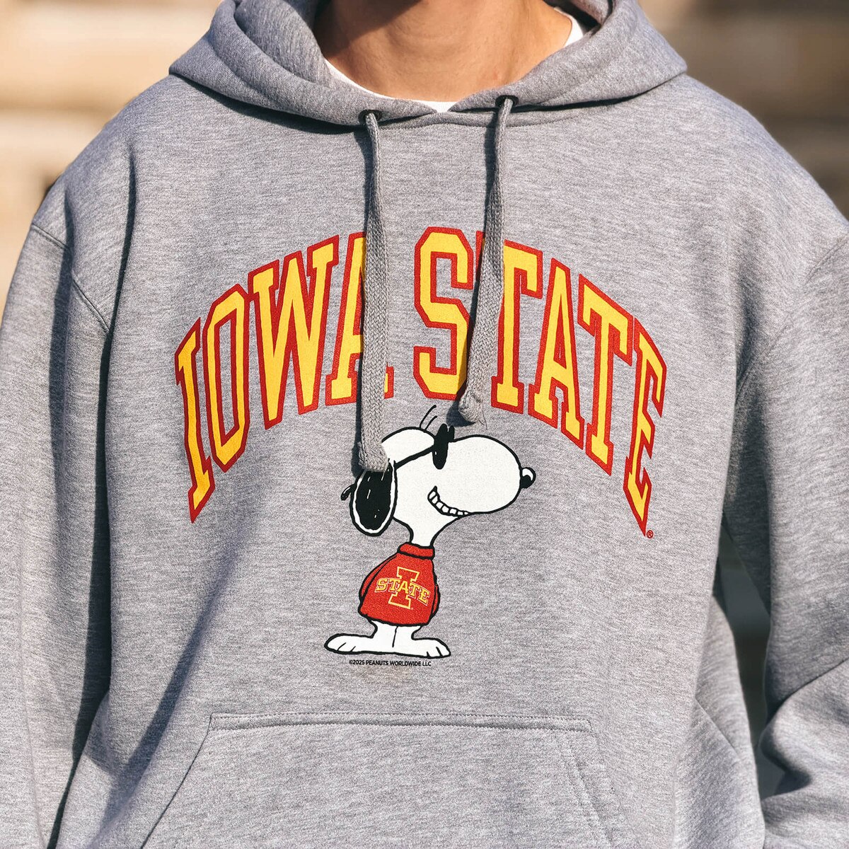 Peanuts & Iowa State Gray Joe Cool Hoodie